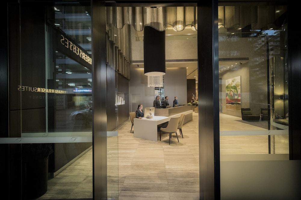 Fraser Suites Sydney Exteriör bild The lobby of the hotel