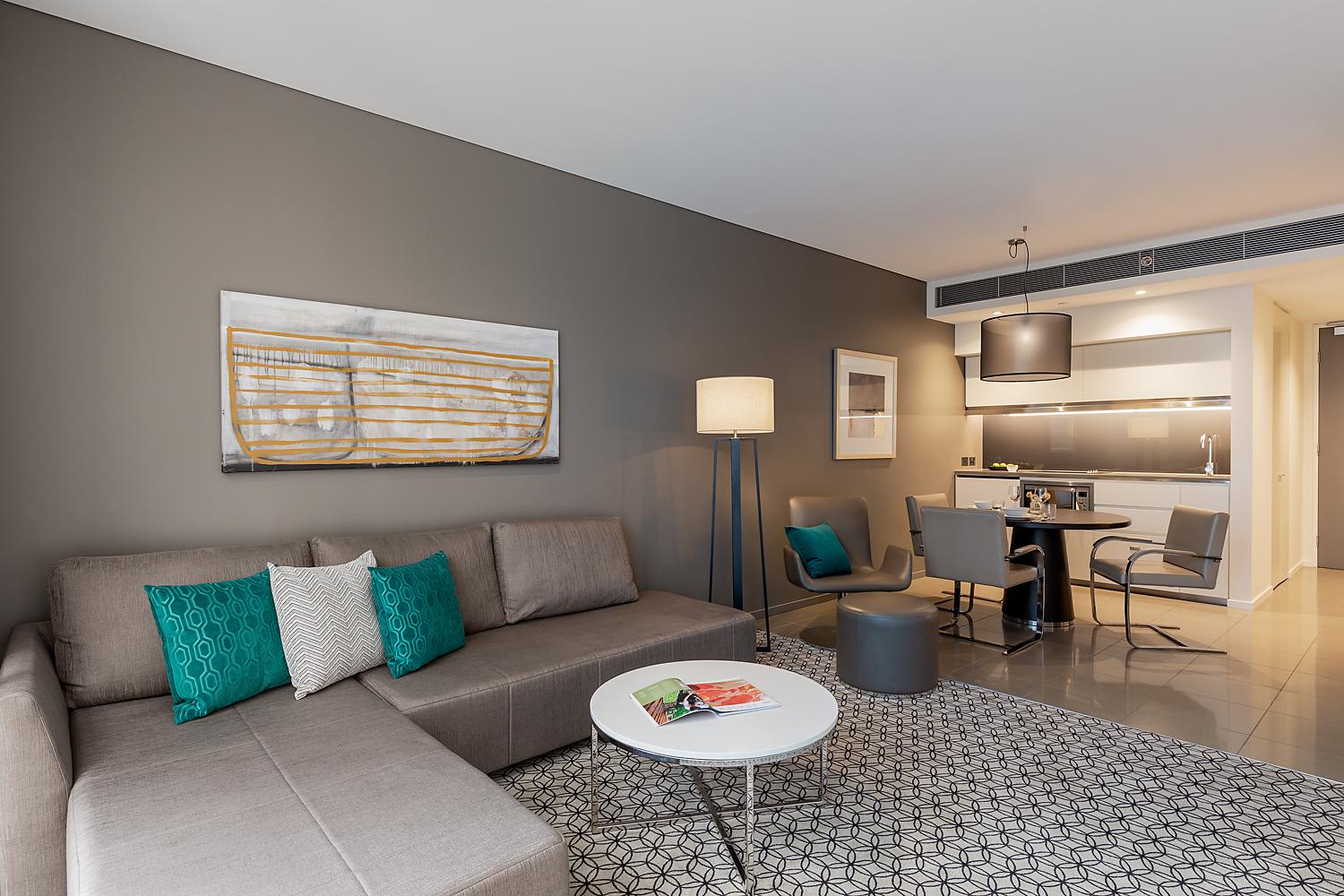 Fraser Suites Sydney Exteriör bild A living room