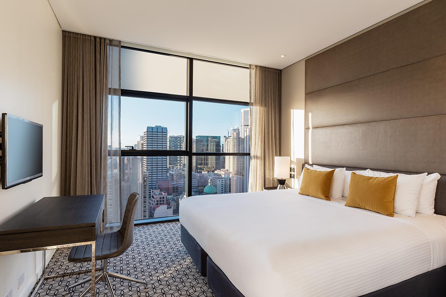 Fraser Suites Sydney Exteriör bild A typical guest room